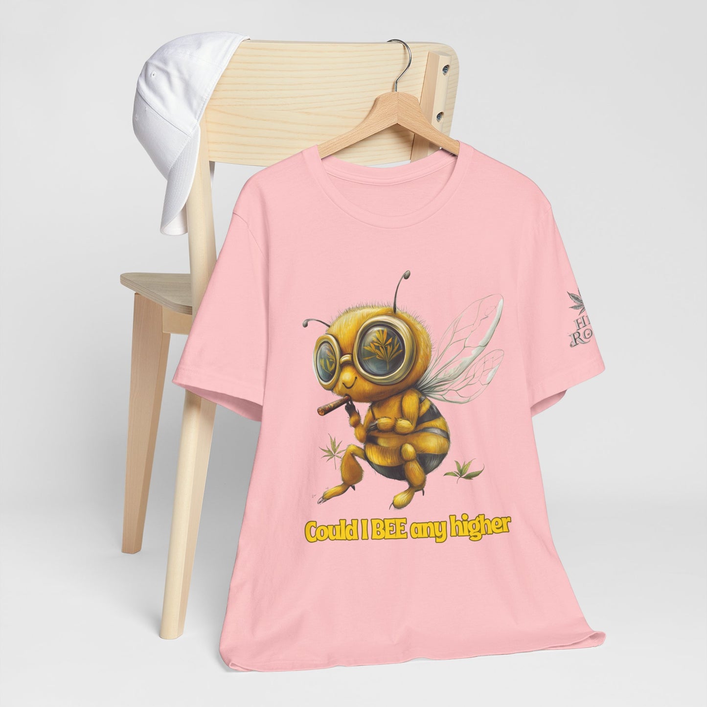 Could I BEE Any Higher - Funny Cannabis Bee 420 Unisex T-Shirt"