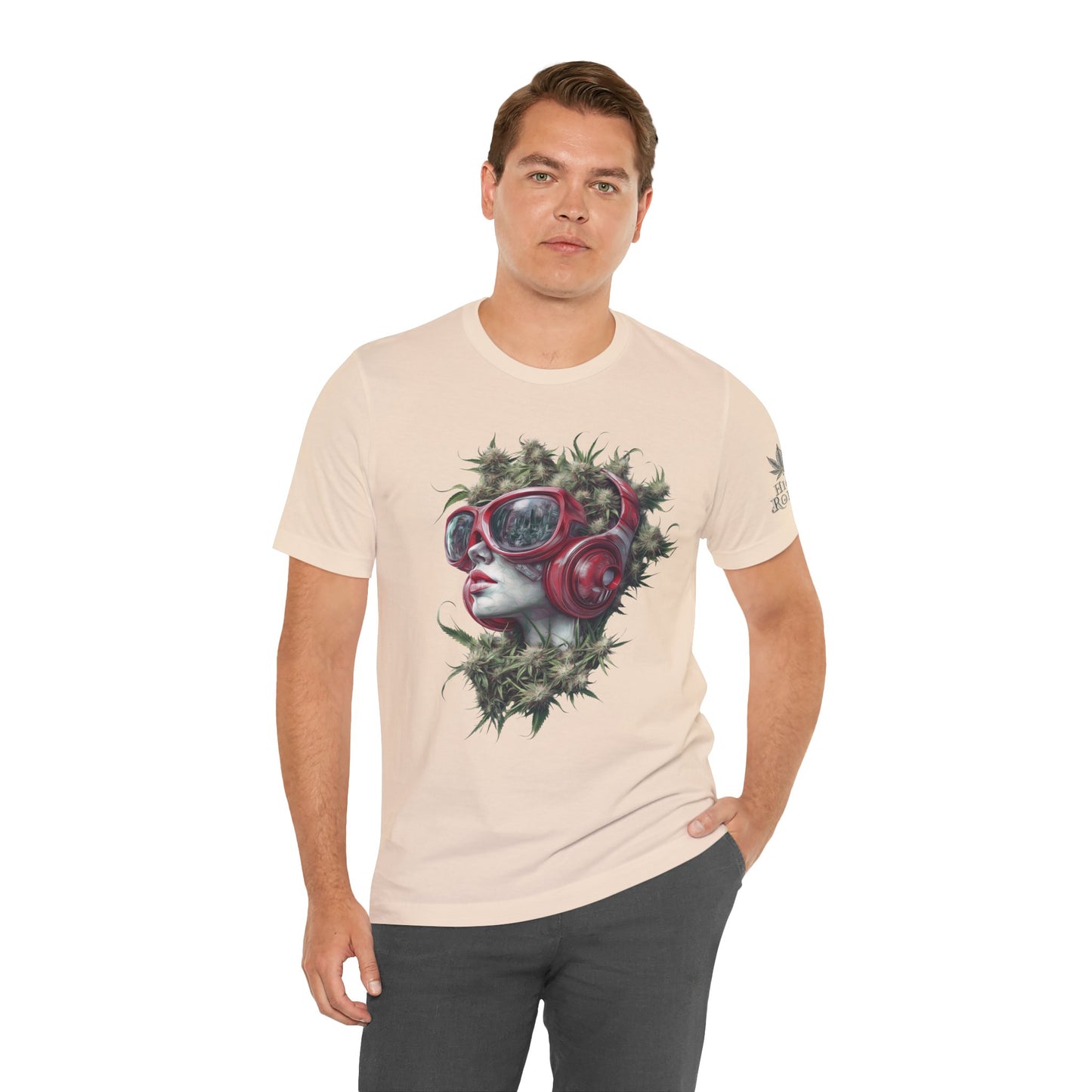 CANNABIS GODDESS TECH™ | PREMIUM FUTURISTIC ART TEE