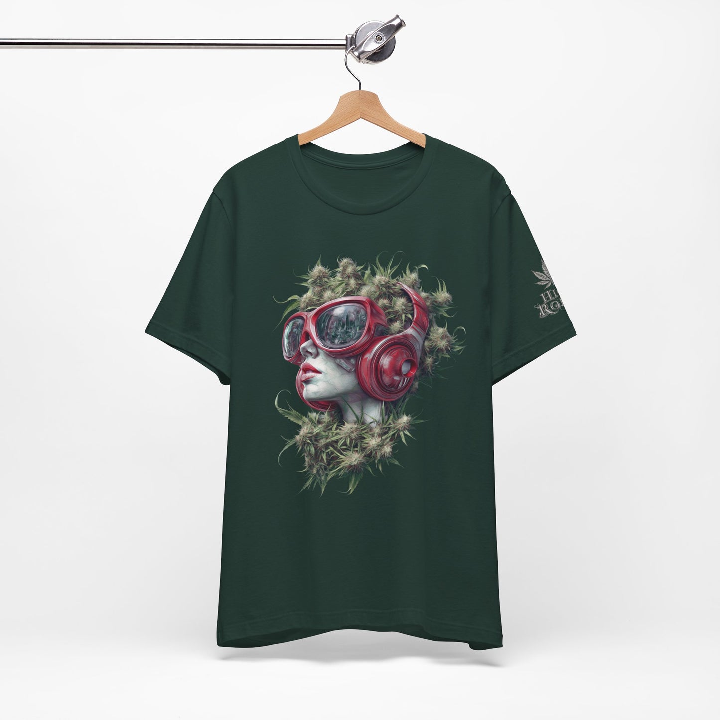 CANNABIS GODDESS TECH™ | PREMIUM FUTURISTIC ART TEE
