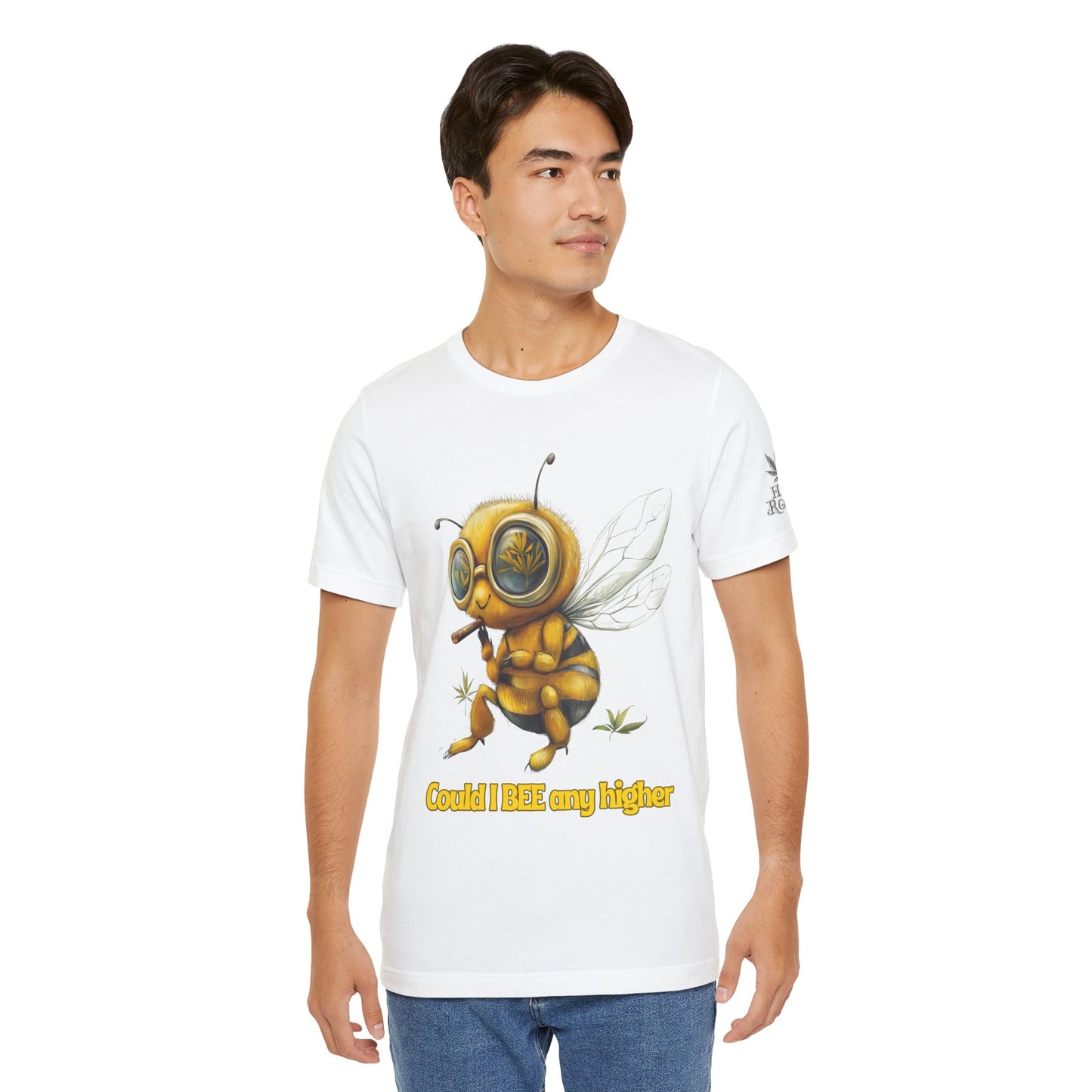 Could I BEE Any Higher - Funny Cannabis Bee 420 Unisex T-Shirt"