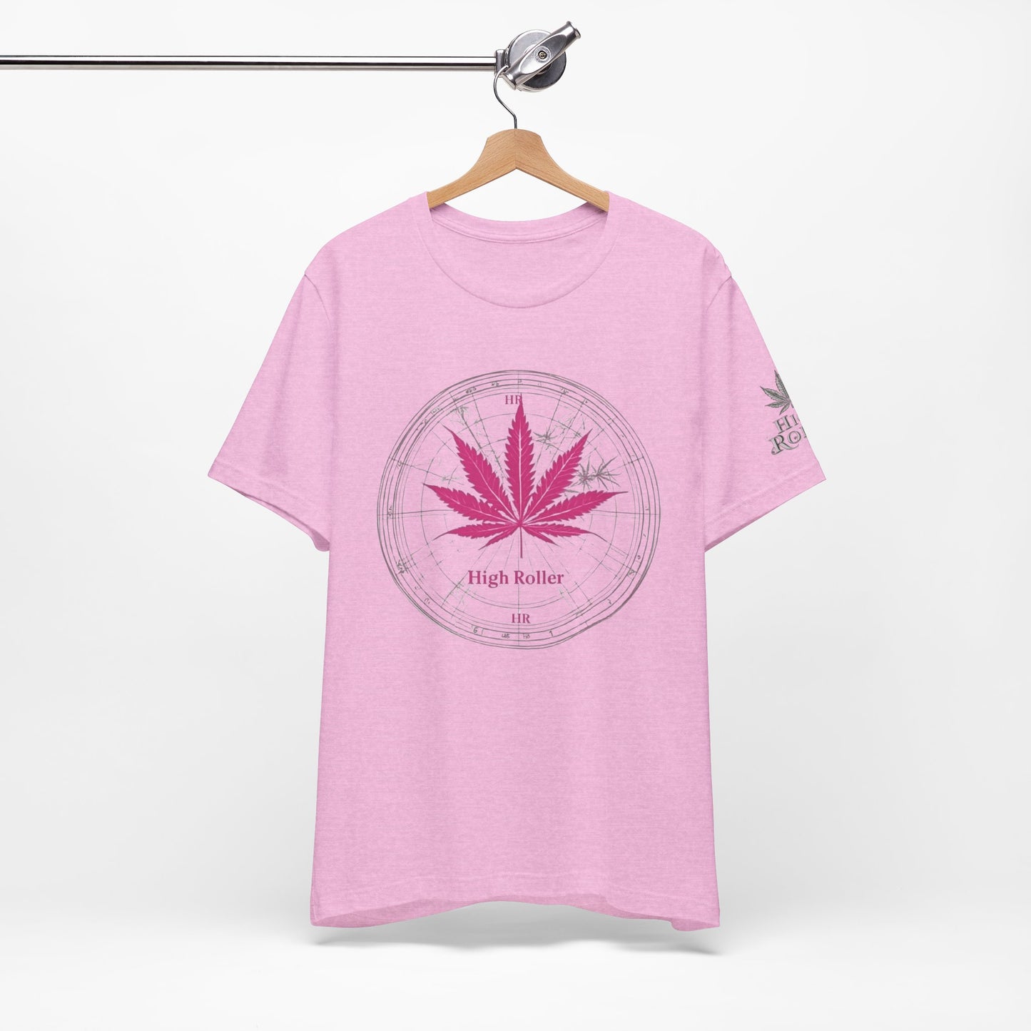 Cannabis Compass Tee - Navigation Leaf Art Design | High Roller