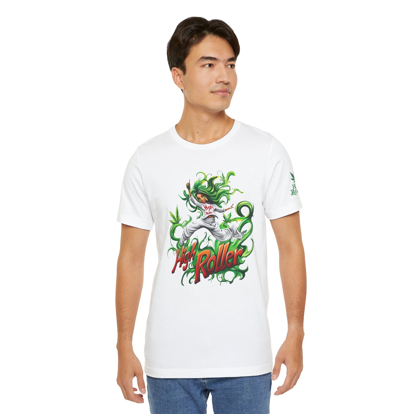 HIGH ROLLER CANNABIS GODDESS™ | PREMIUM MYSTICAL ART TEE