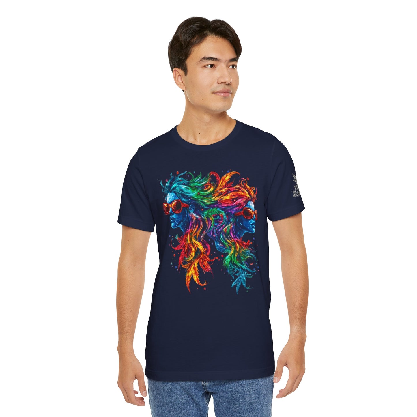 DUAL CONSCIOUSNESS™ | PREMIUM RAINBOW CANNABIS ART TEE