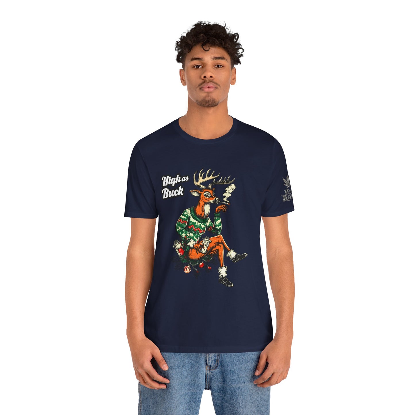 HIGH AS BUCK CHRISTMAS™ | PREMIUM HOLIDAY CANNABIS TEE
