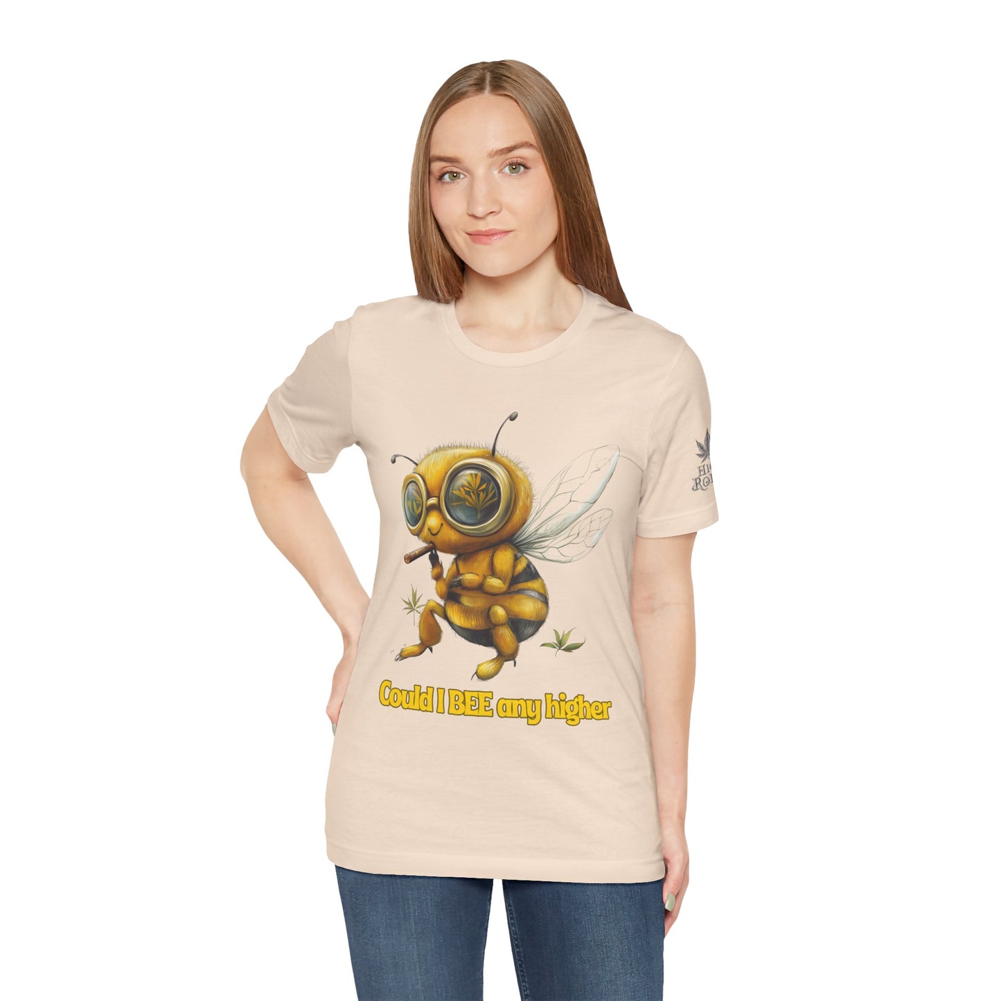 Could I BEE Any Higher - Funny Cannabis Bee 420 Unisex T-Shirt"