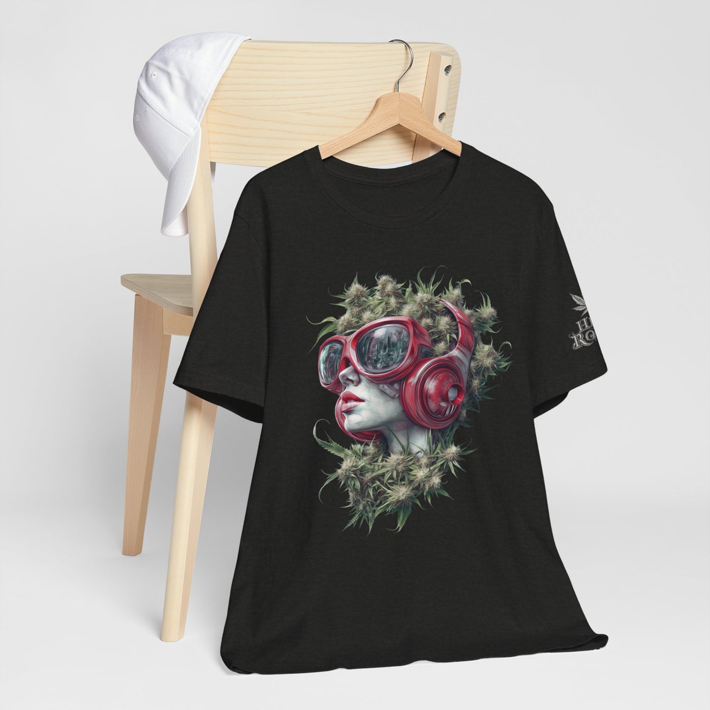 CANNABIS GODDESS TECH™ | PREMIUM FUTURISTIC ART TEE