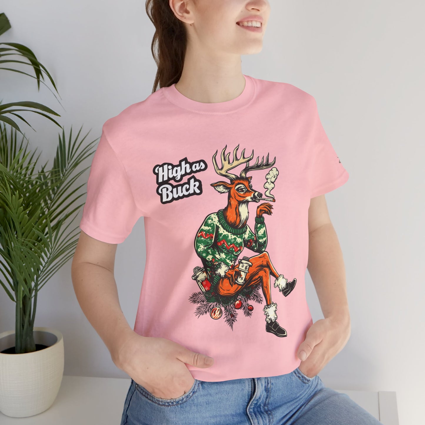 HIGH AS BUCK CHRISTMAS™ | PREMIUM HOLIDAY CANNABIS TEE