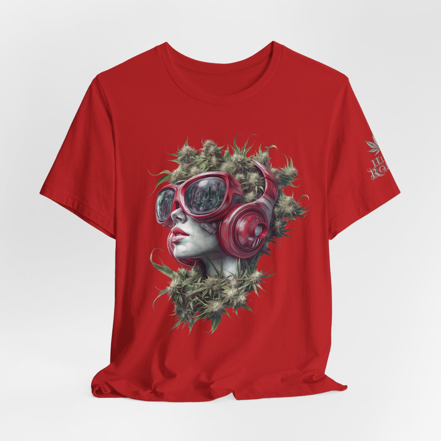 CANNABIS GODDESS TECH™ | PREMIUM FUTURISTIC ART TEE