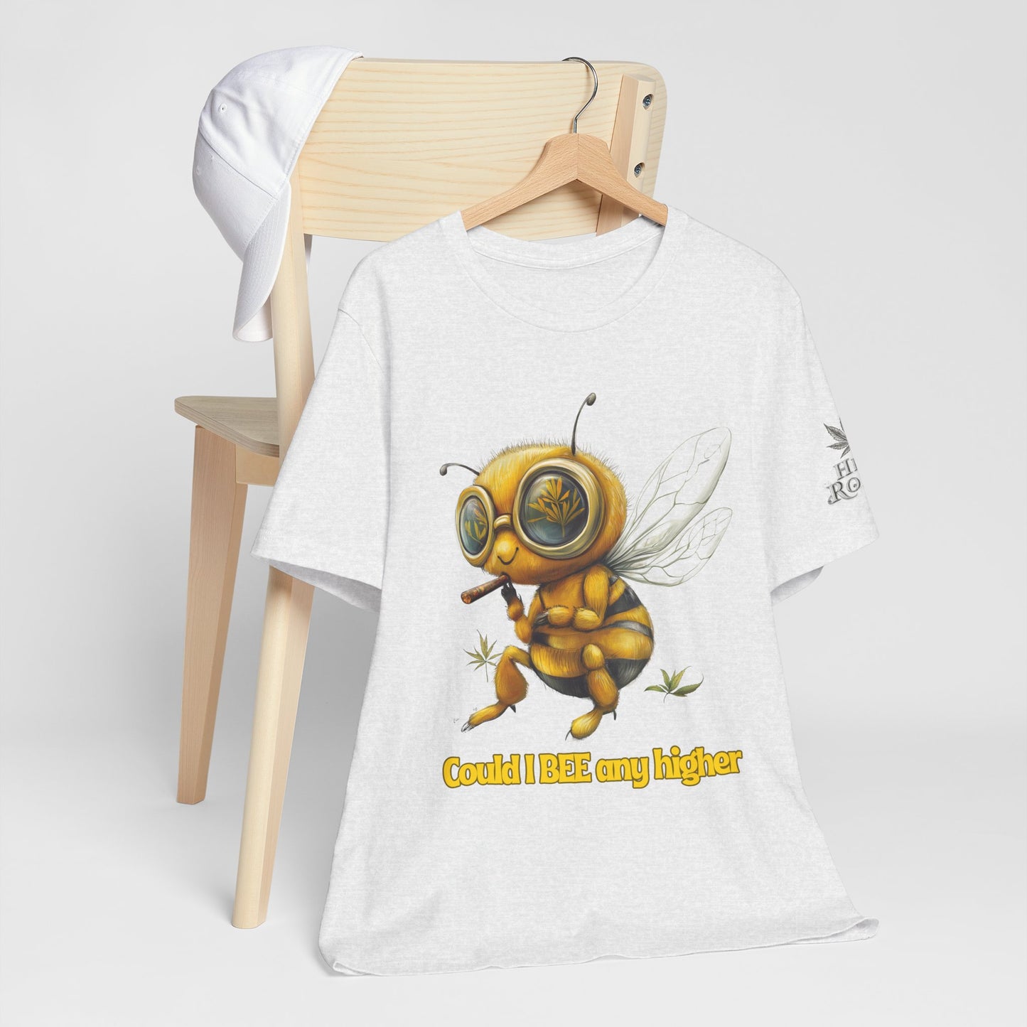 Could I BEE Any Higher - Funny Cannabis Bee 420 Unisex T-Shirt"
