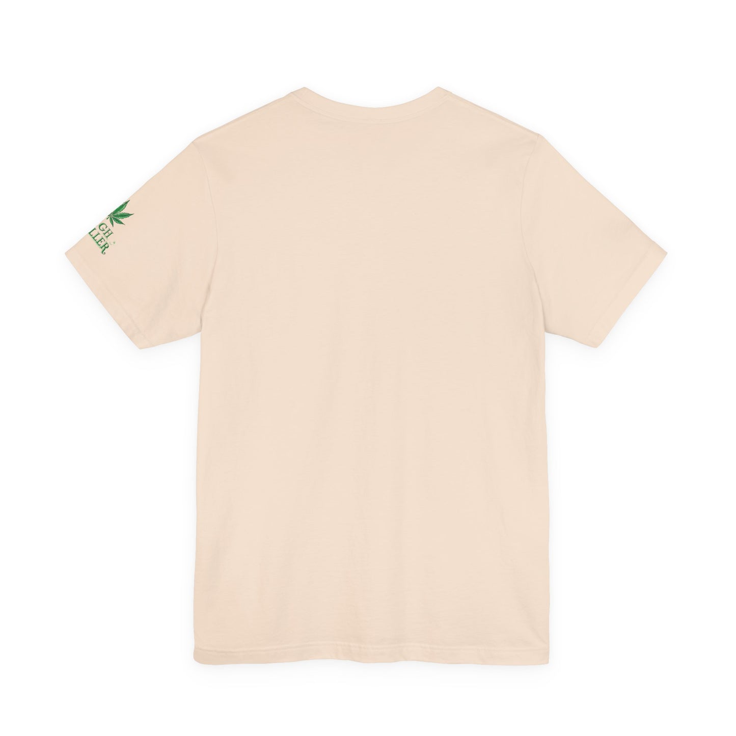 Cannabis Crest Wreath Tee - Botanical Elegance Art Design | High Roller