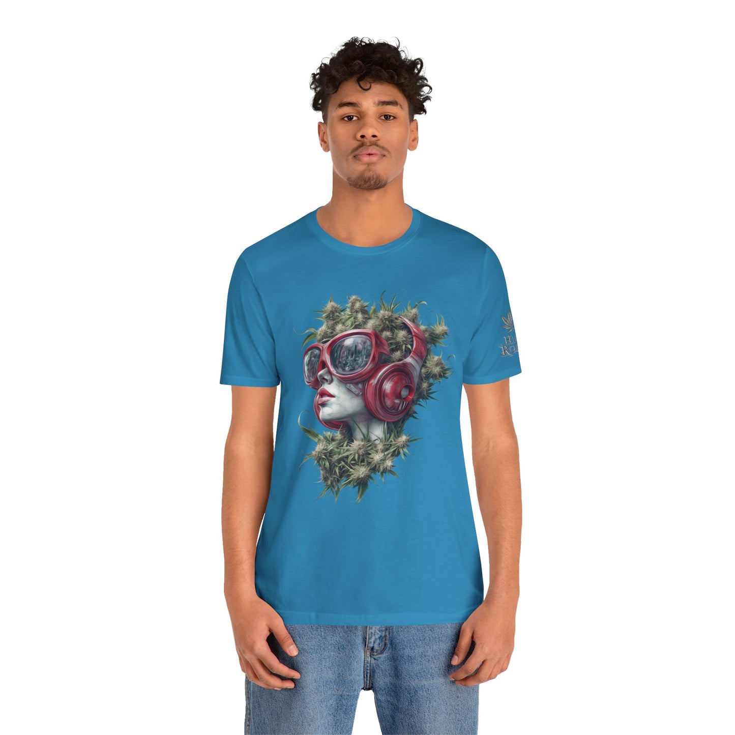 CANNABIS GODDESS TECH™ | PREMIUM FUTURISTIC ART TEE