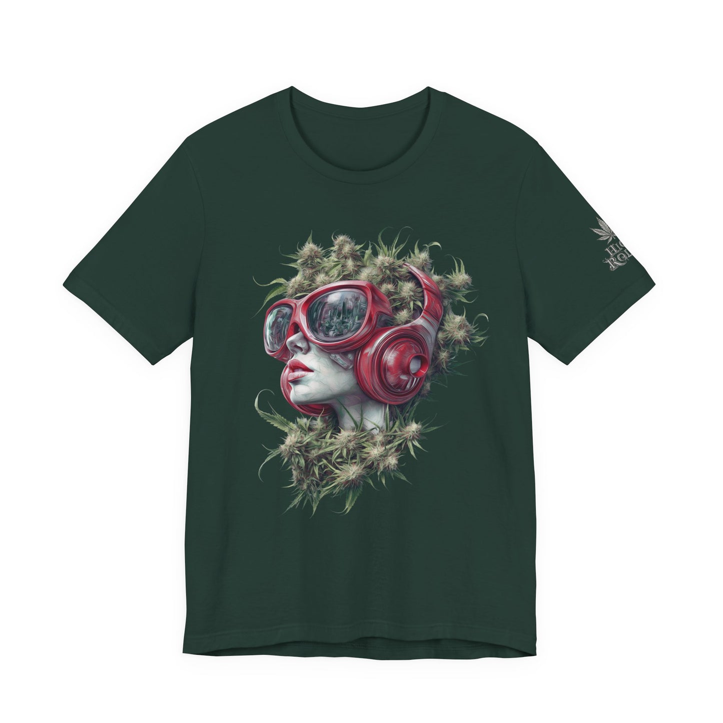 CANNABIS GODDESS TECH™ | PREMIUM FUTURISTIC ART TEE