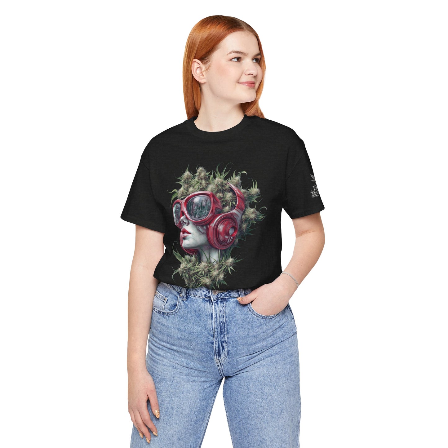 CANNABIS GODDESS TECH™ | PREMIUM FUTURISTIC ART TEE