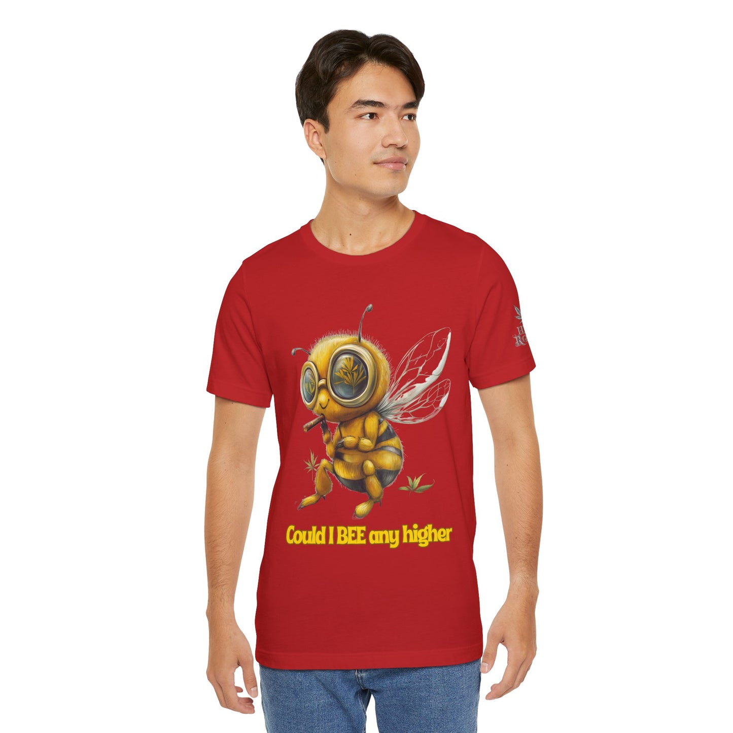 Could I BEE Any Higher - Funny Cannabis Bee 420 Unisex T-Shirt"
