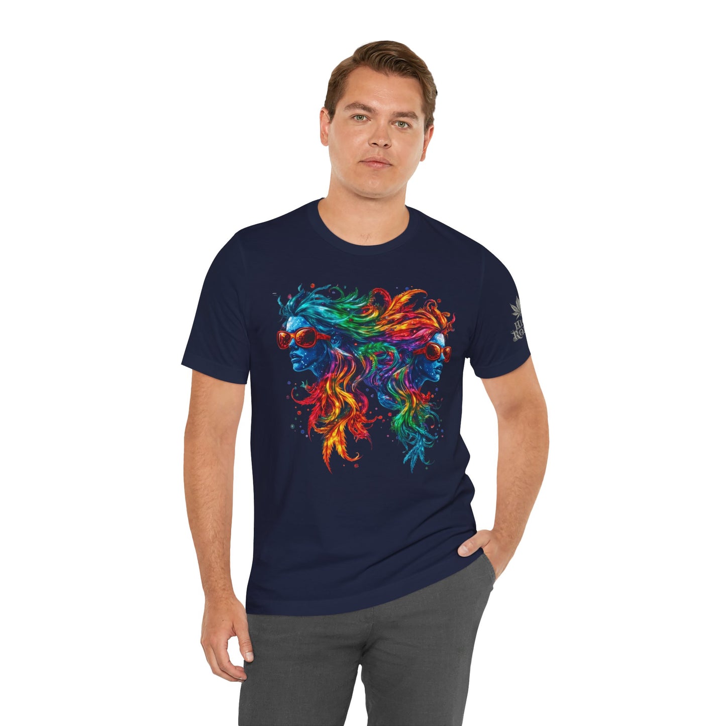 DUAL CONSCIOUSNESS™ | PREMIUM RAINBOW CANNABIS ART TEE