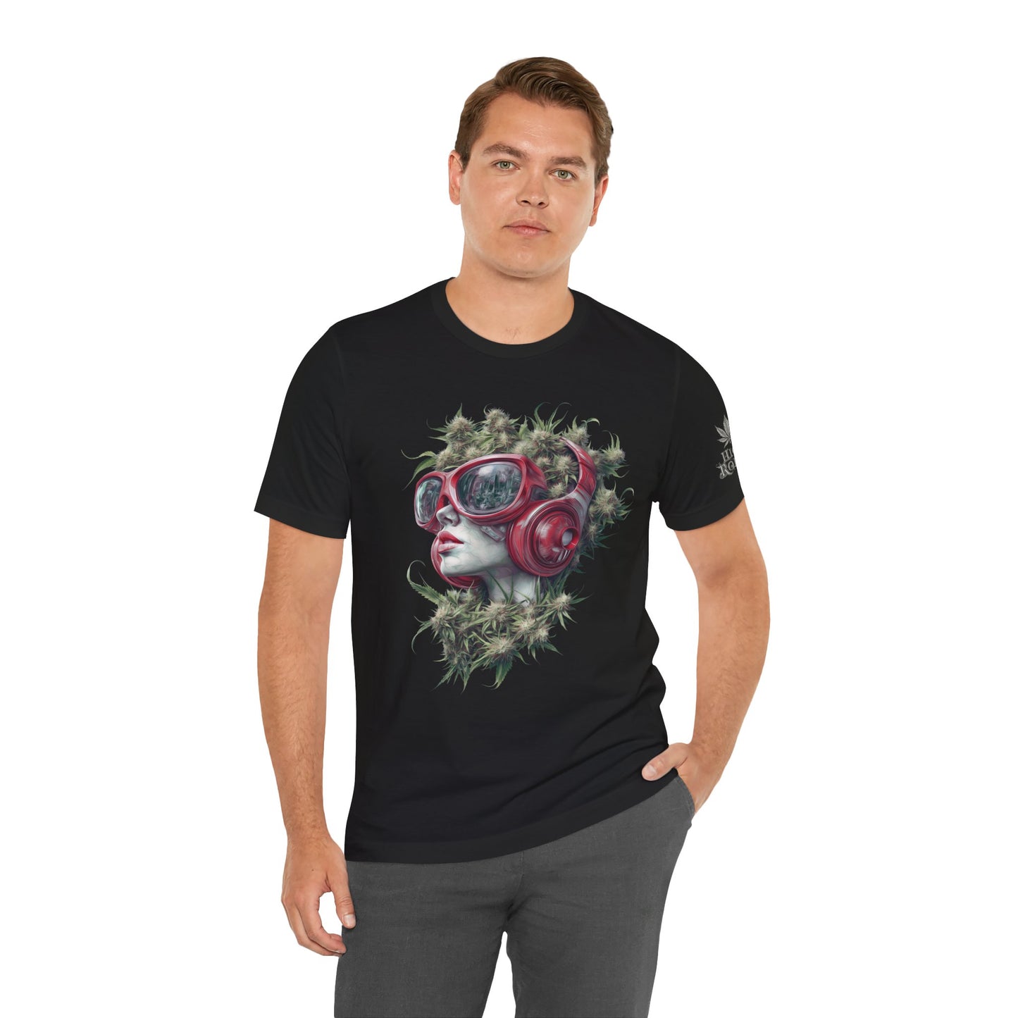CANNABIS GODDESS TECH™ | PREMIUM FUTURISTIC ART TEE