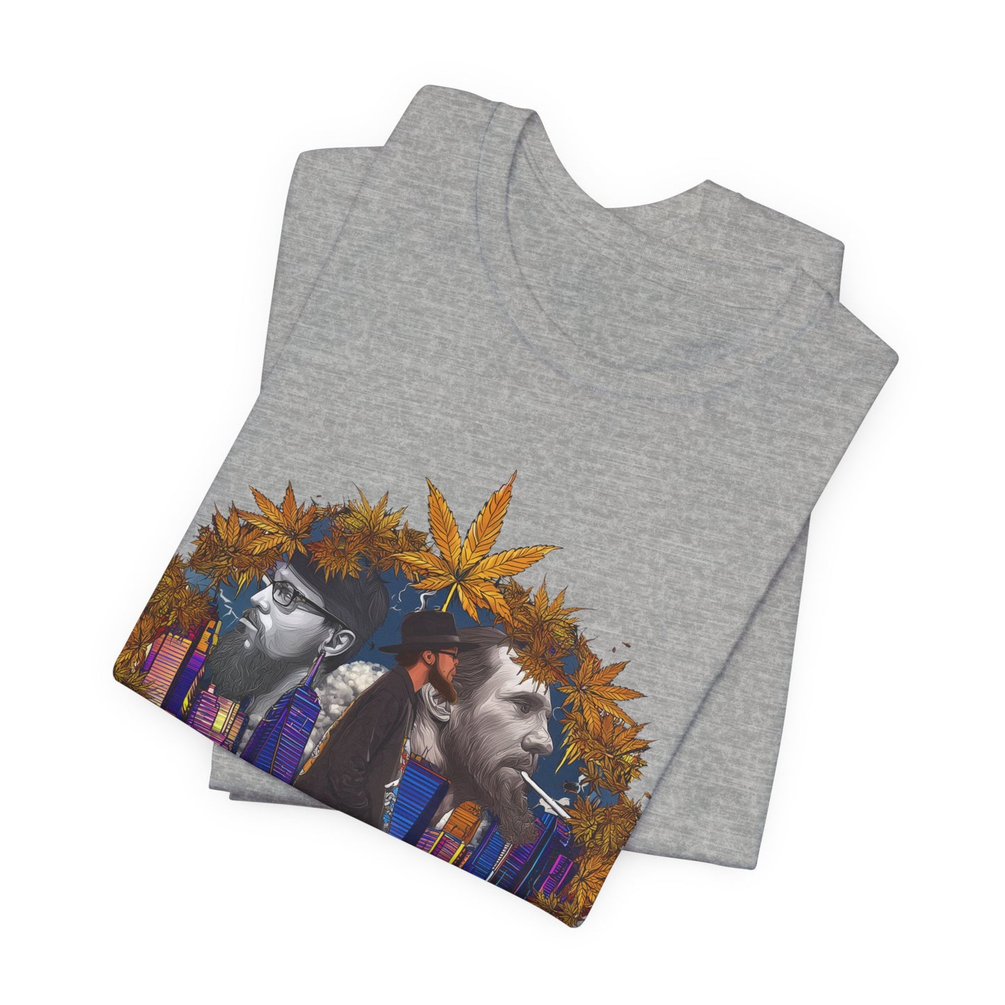 High Roller Red Carpet Cannabis T-Shirt - Premium 420 Hip-Hop Legacy Golden Frame Street Culture Artistic Portrait Apparel