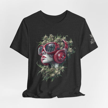 CANNABIS GODDESS TECH™ | PREMIUM FUTURISTIC ART TEE