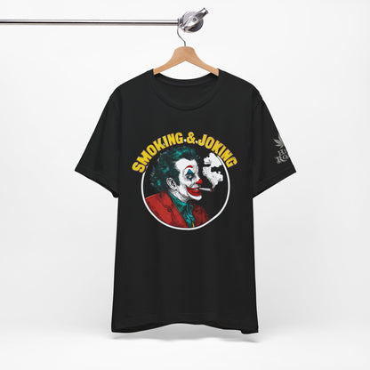 Smoking & Joking T-Shirt - Premium Airlume Cotton Cannabis Villain Pop Art Tee