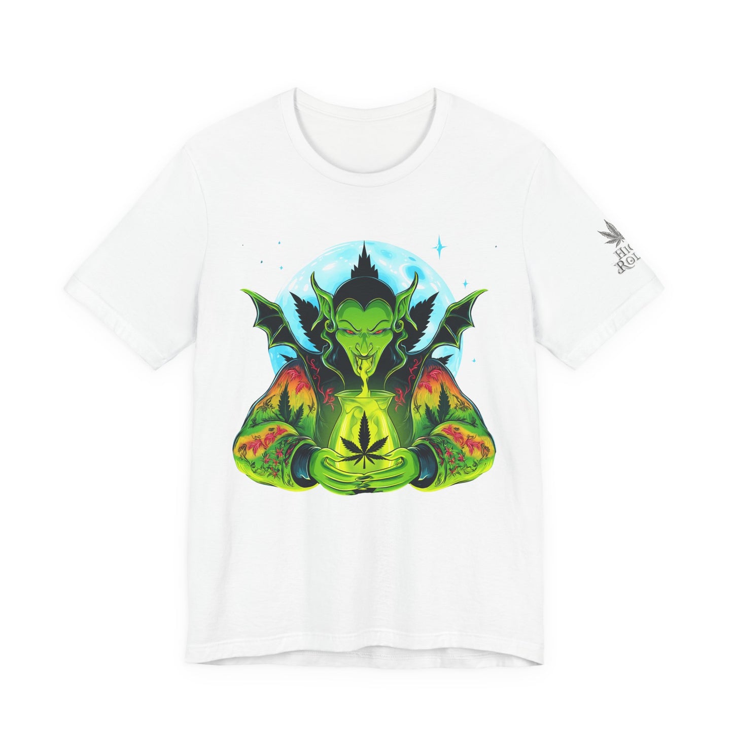 Mystic Dragon Guardian Cannabis Meditation T-Shirt - Premium Psychedelic 420 Apparel