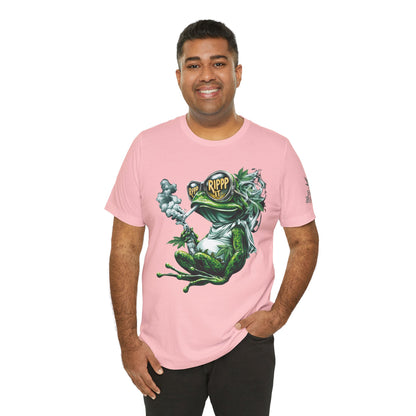 RIPPP IT Cosmic Frog Tee - Premium Airlume Cotton Cannabis Culture Streetwear