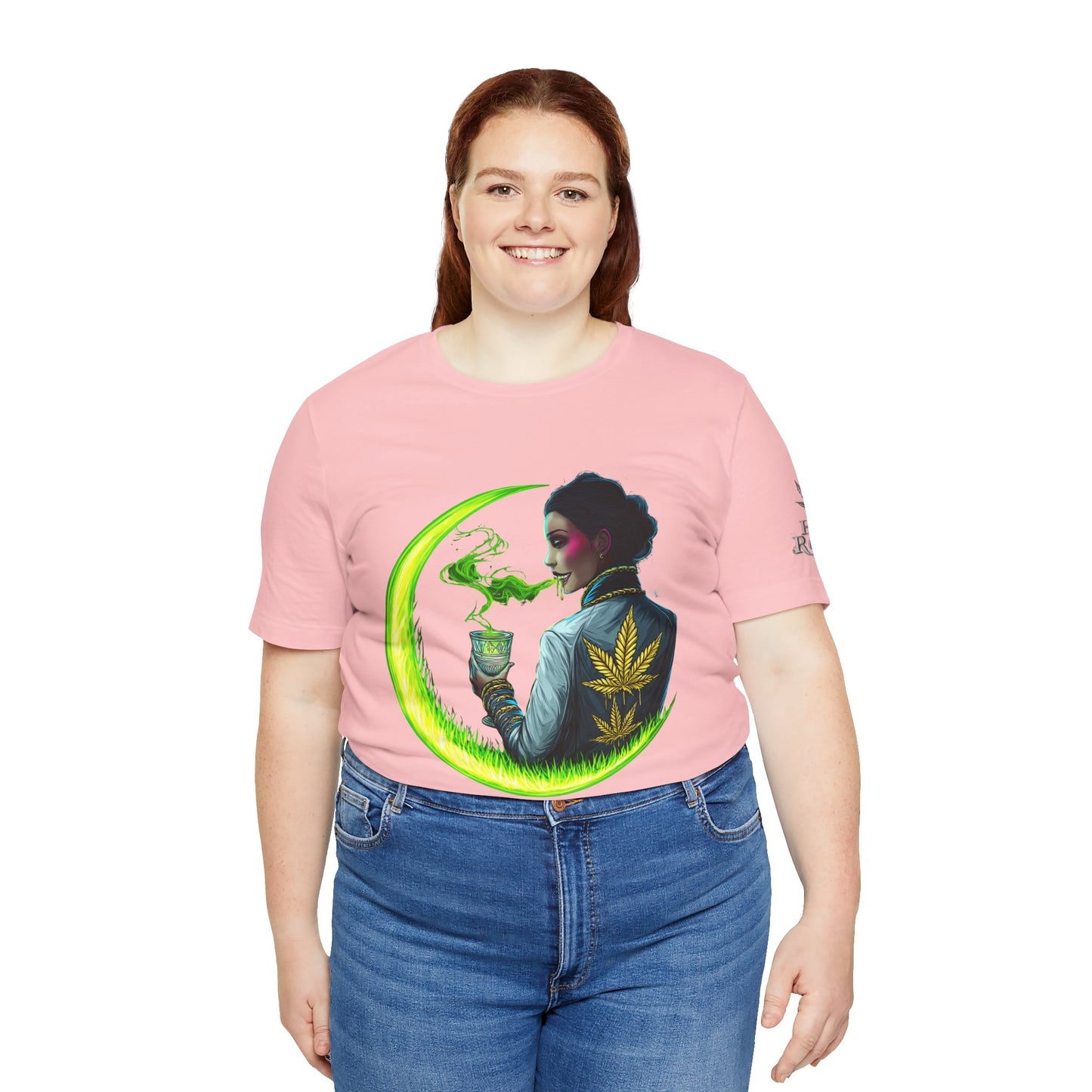 Cannabis Queen Commander T-Shirt - Premium Afrofuturistic 420 Lifestyle Apparel"