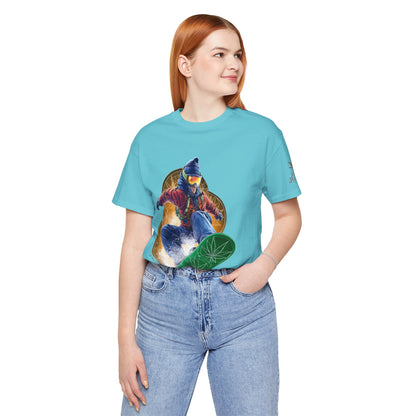 High Roller Snowboard Cannabis T-Shirt - Premium 420 Winter Sports Action Shred Mountain Lifestyle Apparel