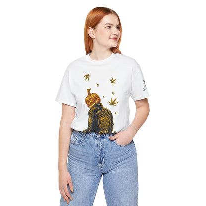 Pumpkin Head HIGH ROLLER Halloween T-Shirt - Premium Cannabis Culture Apparel