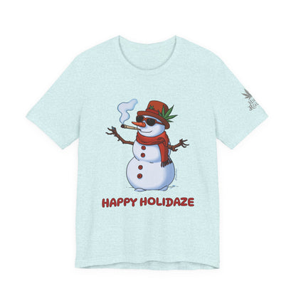 Happy Holidaze Premium Cannabis Christmas T-Shirt