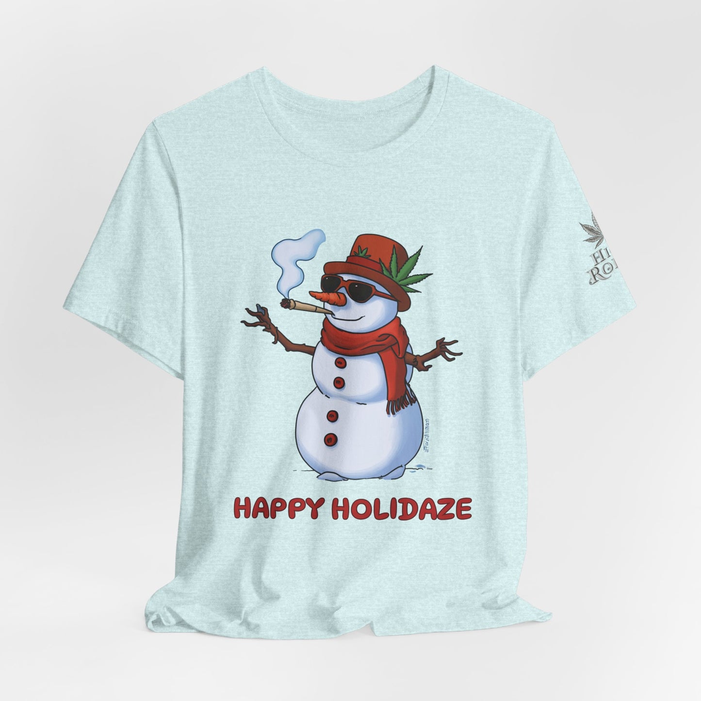 Happy Holidaze Premium Cannabis Christmas T-Shirt