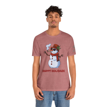 Happy Holidaze Premium Cannabis Christmas T-Shirt