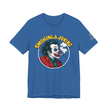 Smoking & Joking T-Shirt - Premium Airlume Cotton Cannabis Villain Pop Art Tee