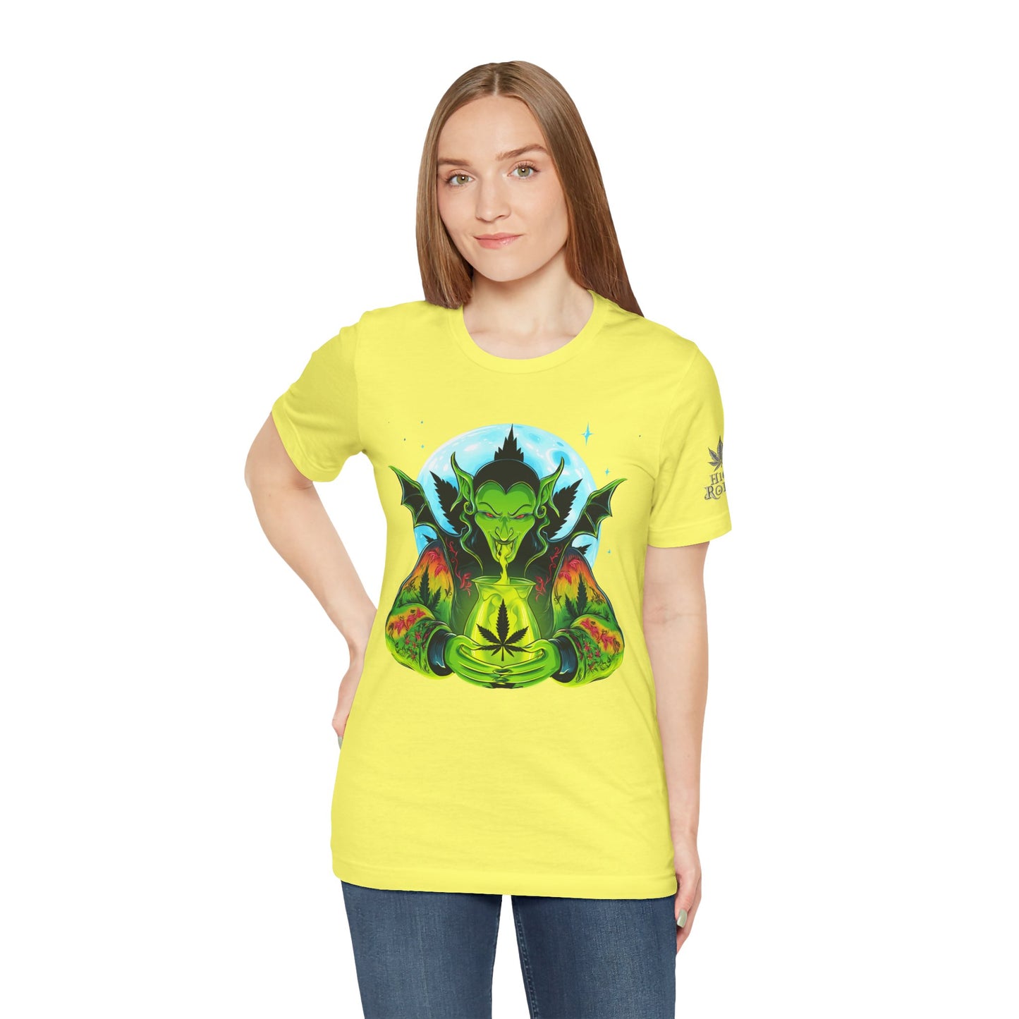 Mystic Dragon Guardian Cannabis Meditation T-Shirt - Premium Psychedelic 420 Apparel