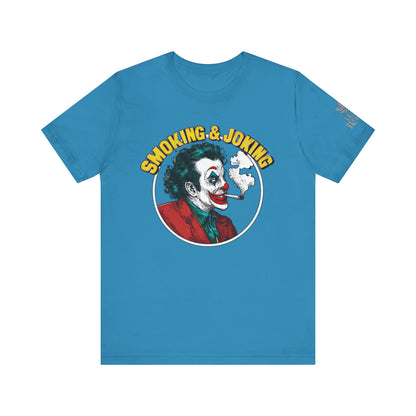 Smoking & Joking T-Shirt - Premium Airlume Cotton Cannabis Villain Pop Art Tee