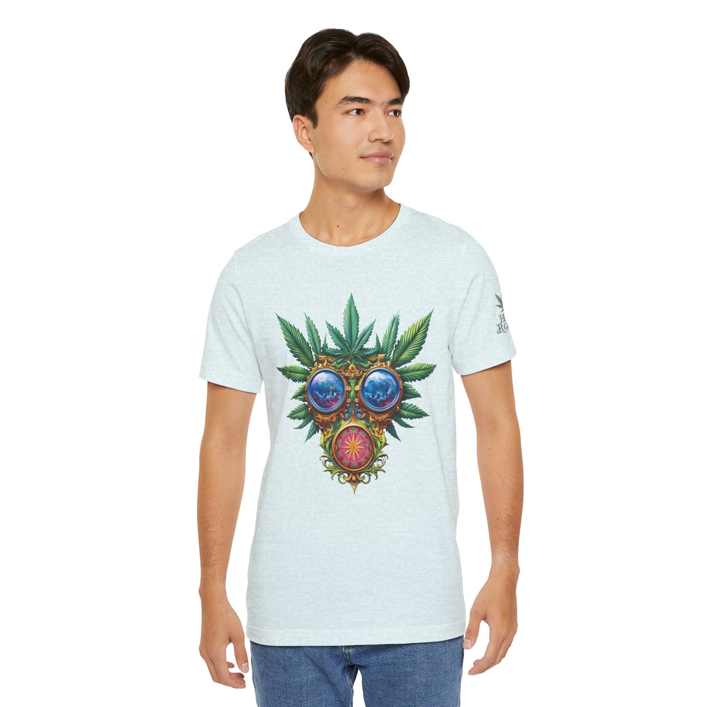 Third Eye Vision T-Shirt - Premium Airlume Cotton Cannabis Kaleidoscope Art Tee