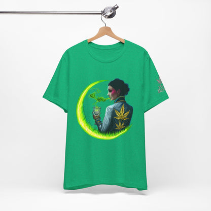 Cannabis Queen Commander T-Shirt - Premium Afrofuturistic 420 Lifestyle Apparel"