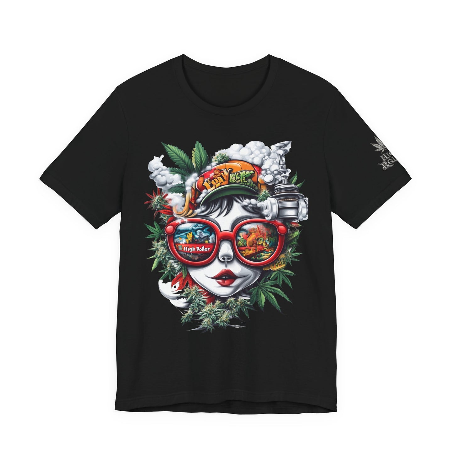 Vision Quest T-Shirt - Premium Airlume Cotton Cannabis Goddess Psychedelic Art Tee