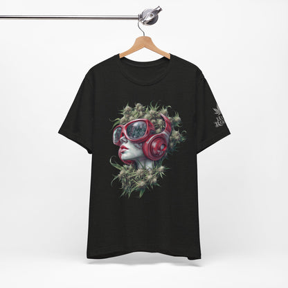CANNABIS GODDESS TECH™ | PREMIUM FUTURISTIC ART TEE
