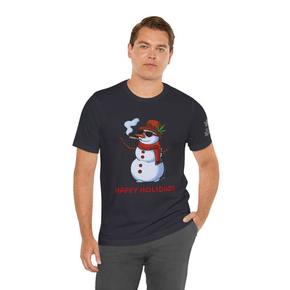 Happy Holidaze Premium Cannabis Christmas T-Shirt