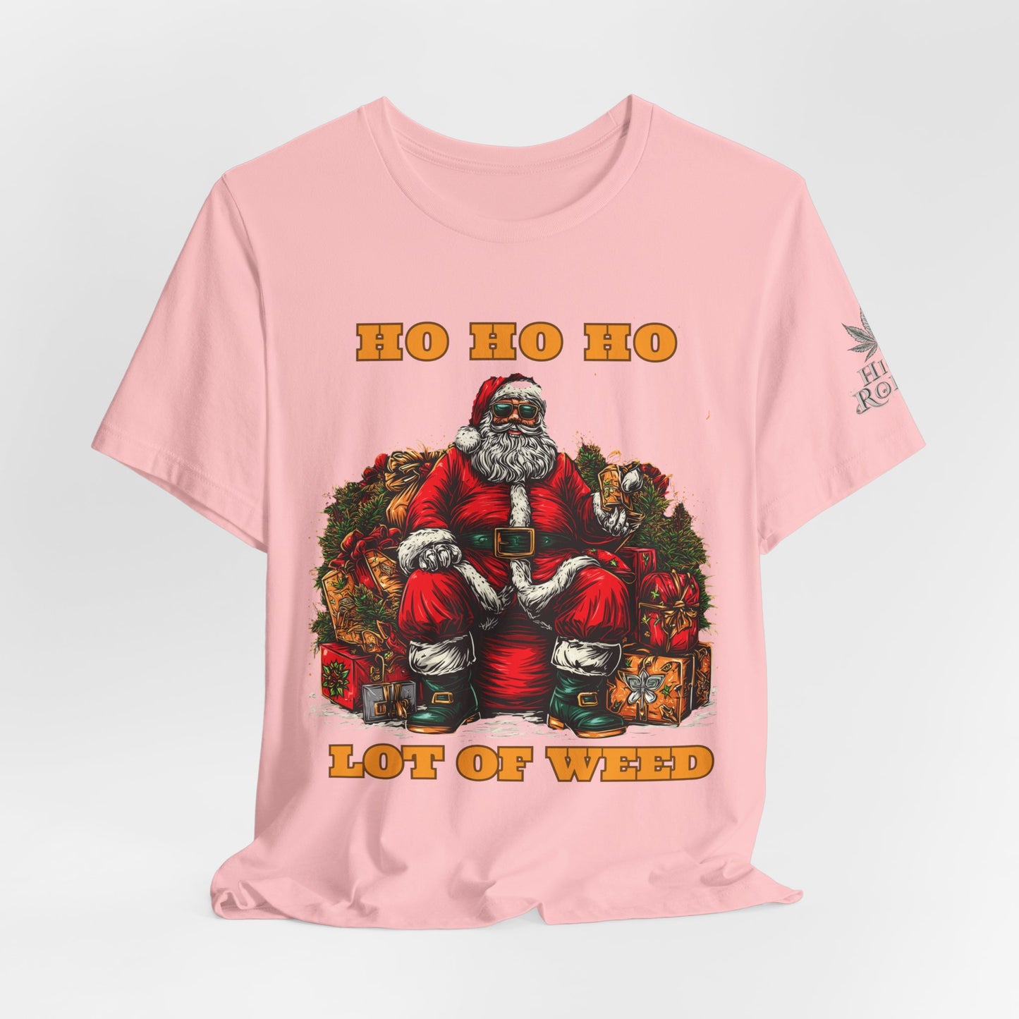 Ho Ho Ho Lot Of Weed Premium Cannabis Christmas T-Shirt
