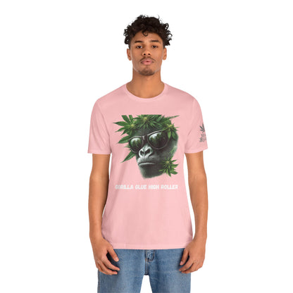 Gorilla Glue Elite Tee - Premium Airlume Cotton Cannabis Strain Culture Black Shirt