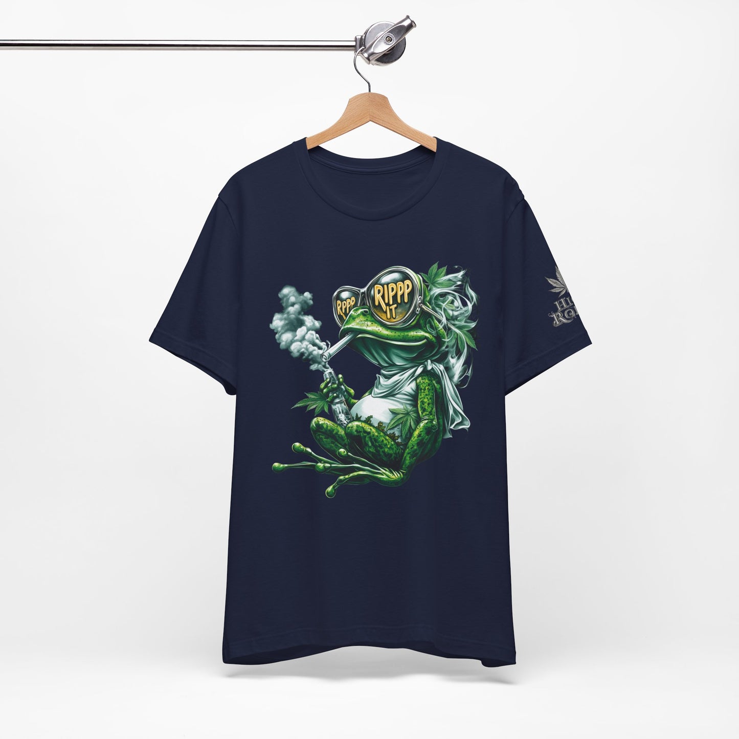 RIPPP IT Cosmic Frog Tee - Premium Airlume Cotton Cannabis Culture Streetwear