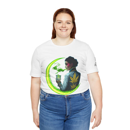 Cannabis Queen Commander T-Shirt - Premium Afrofuturistic 420 Lifestyle Apparel"