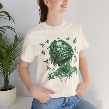 Elevated Vision Green Dream Tee - Premium Airlume Cotton Cannabis Culture Art