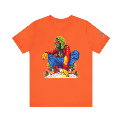 High Roller Rainbow Squat Cannabis T-Shirt - Premium 420 Psychedelic Street Art Colorful Lifestyle Statement Apparel"