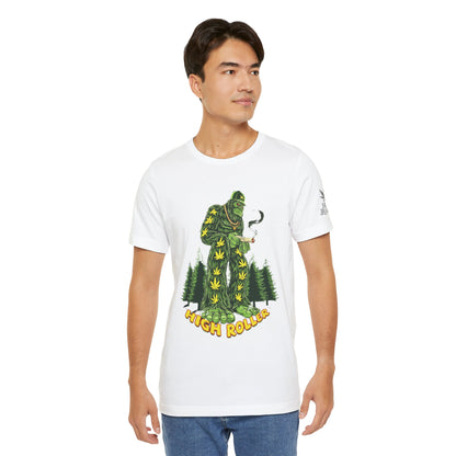 Cannabis Sasquatch Forest King T-Shirt - Premium Bigfoot 420 Lifestyle Apparel"