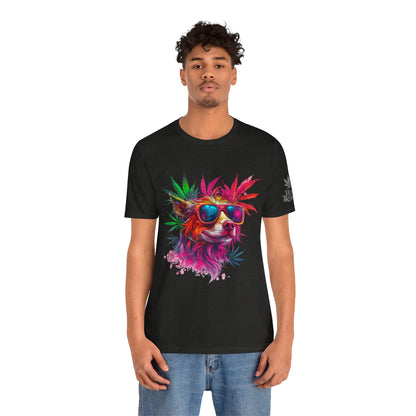 PSYCHEDELIC CANNABIS DOG™ | PREMIUM TRIPPY ART TEE