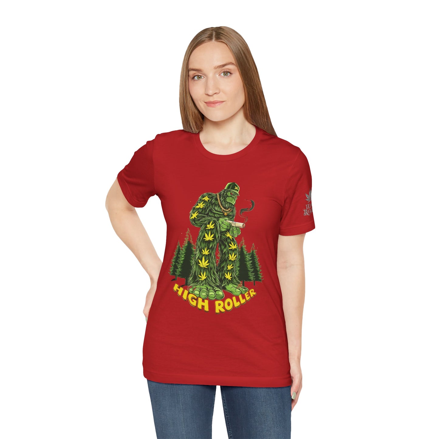 Cannabis Sasquatch Forest King T-Shirt - Premium Bigfoot 420 Lifestyle Apparel"