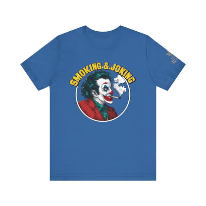 Smoking & Joking T-Shirt - Premium Airlume Cotton Cannabis Villain Pop Art Tee