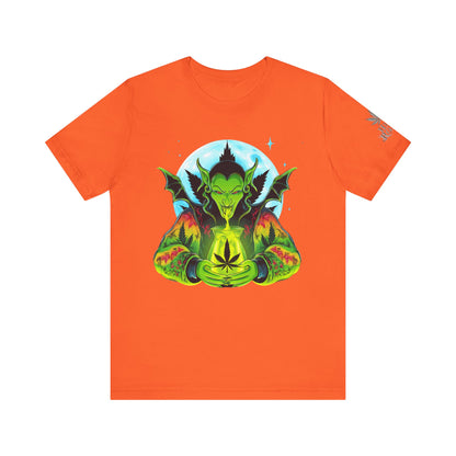 Mystic Dragon Guardian Cannabis Meditation T-Shirt - Premium Psychedelic 420 Apparel